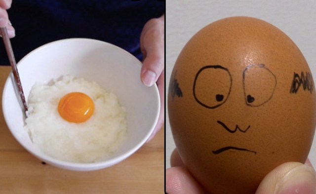 Raw eggs may lead to heads as bald as eggs